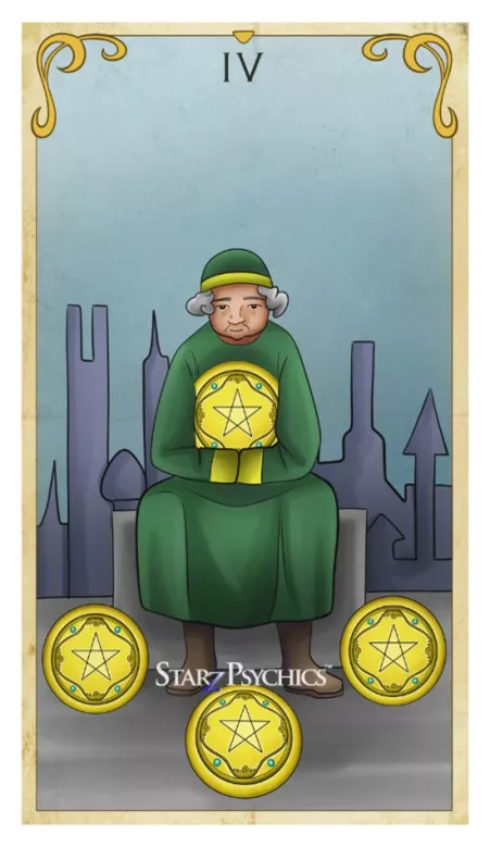 Tarot Card Of The Day Four Of Pentacles