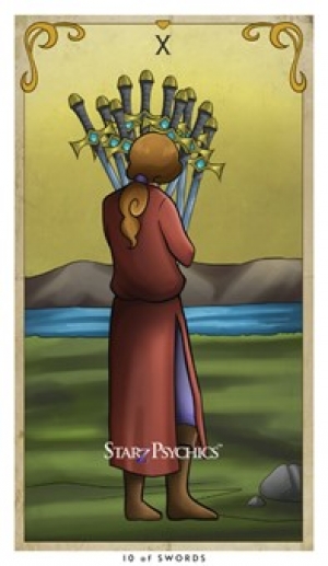 Tarot Card of the Day - Ten of Swords — Starz Psychics spiritual blog, psychic insights