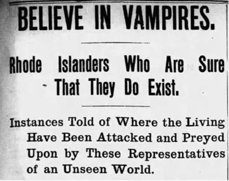 The New England Vampire Panic   