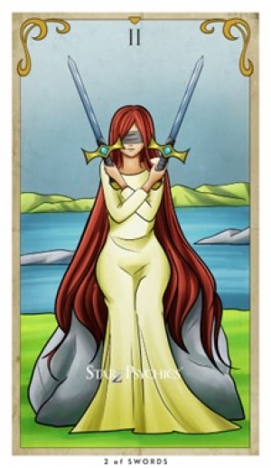 Tarot Card of the Day - Two of Swords — Starz Psychics spiritual blog, psychic insights