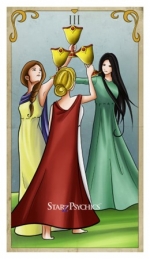 Starz Tarot Card of the Day - 3 of Cups (9/13/22) — Starz Psychics spiritual blog, psychic insights