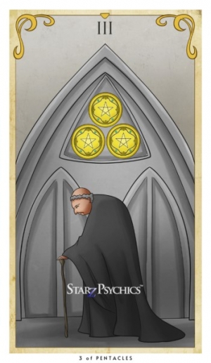 Tarot Card of the Day - Three of Pentacles — Starz Psychics spiritual blog, psychic insights