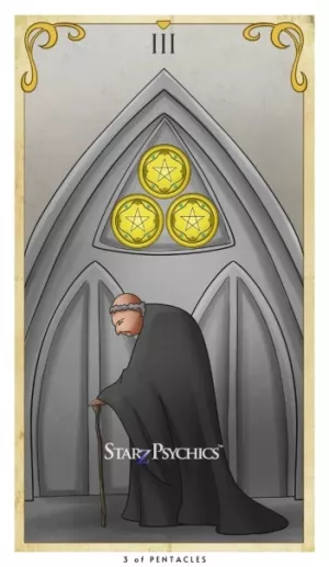 Tarot Card of the Day - Three of Pentacles