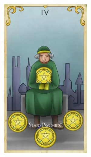 Tarot Card of the Day - Four of Pentacles