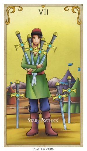 Tarot Card of the Day - Seven of Swords — Starz Psychics spiritual blog, psychic insights