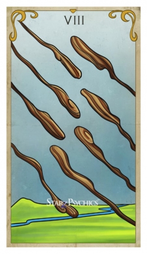 Tarot Card of the Day - 8 of Wands