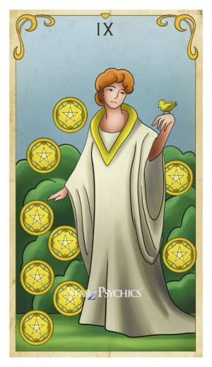 Tarot Card of the Day - Nine of Pentacles — Starz Psychics spiritual blog, psychic insights