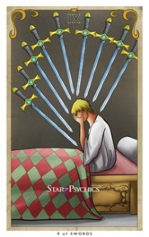 Tarot Card of the Day - Nine of Swords — Starz Psychics spiritual blog, psychic insights