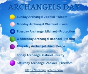 Archangels Days of the Week — Starz Psychics spiritual blog, psychic insights