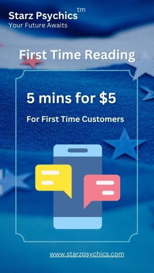 First Time Reading - 5 min for $5.00 — Starz Psychics spiritual blog, psychic insights