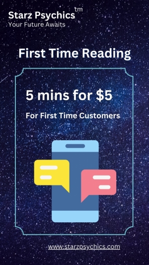 First Time Reading - 5 min for $5.00 — Starz Psychics spiritual blog, psychic insights