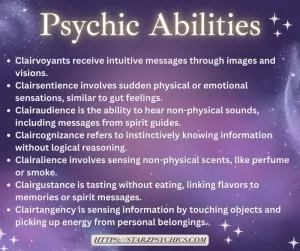 Psychics Abilities