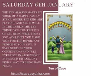 Tarot Card Message For Saturday January 6 2024