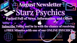 Starz Psychics Newsletter - August  2023 — Starz Psychics spiritual blog, psychic insights
