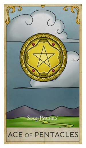 Tarot Card of the Day - Ace of Pentacles — Starz Psychics spiritual blog, psychic insights