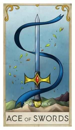 Tarot Card  -  Ace of Swords