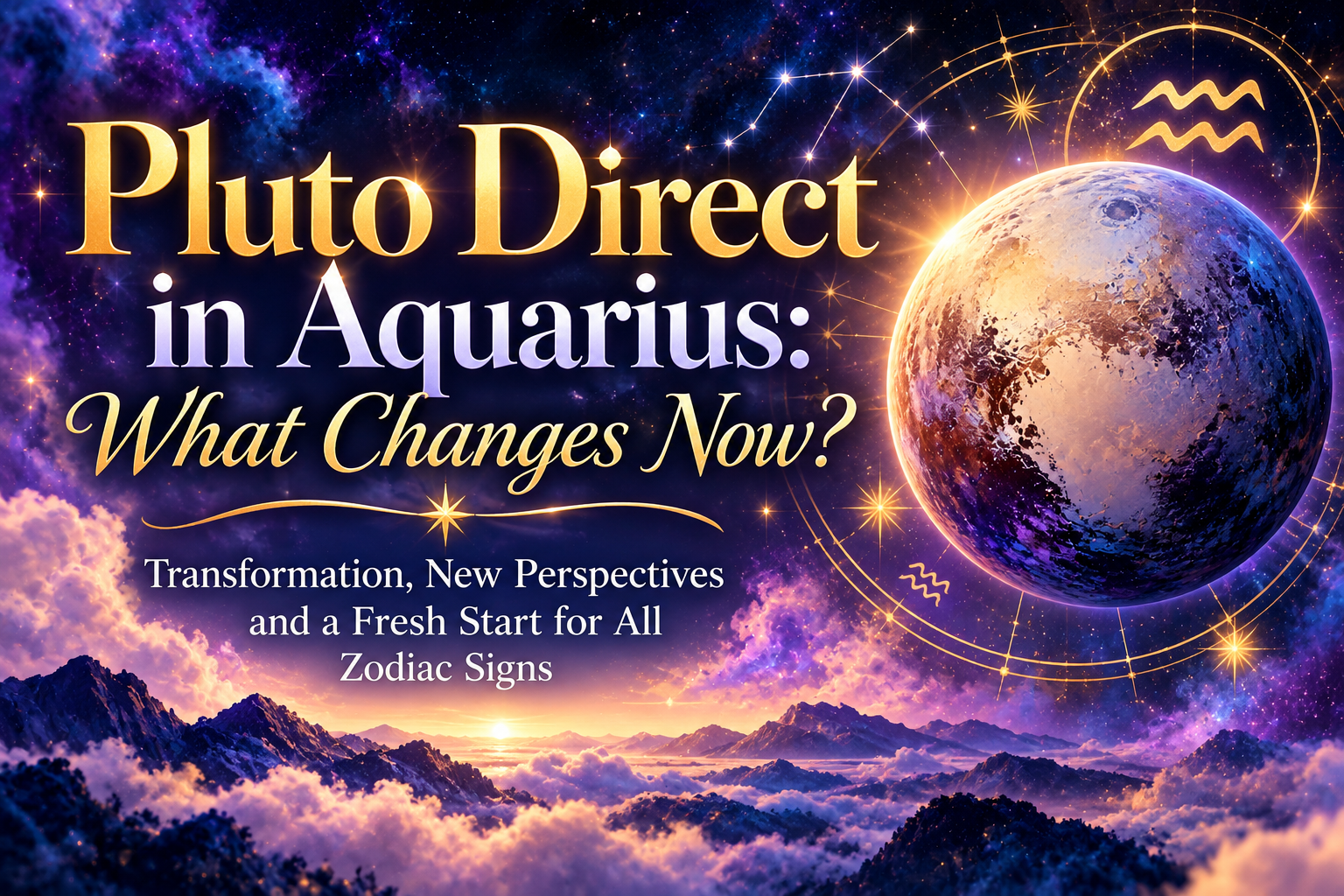 Pluto Direct in Aquarius: What Changes Now? — Starz Psychics spiritual blog, psychic article