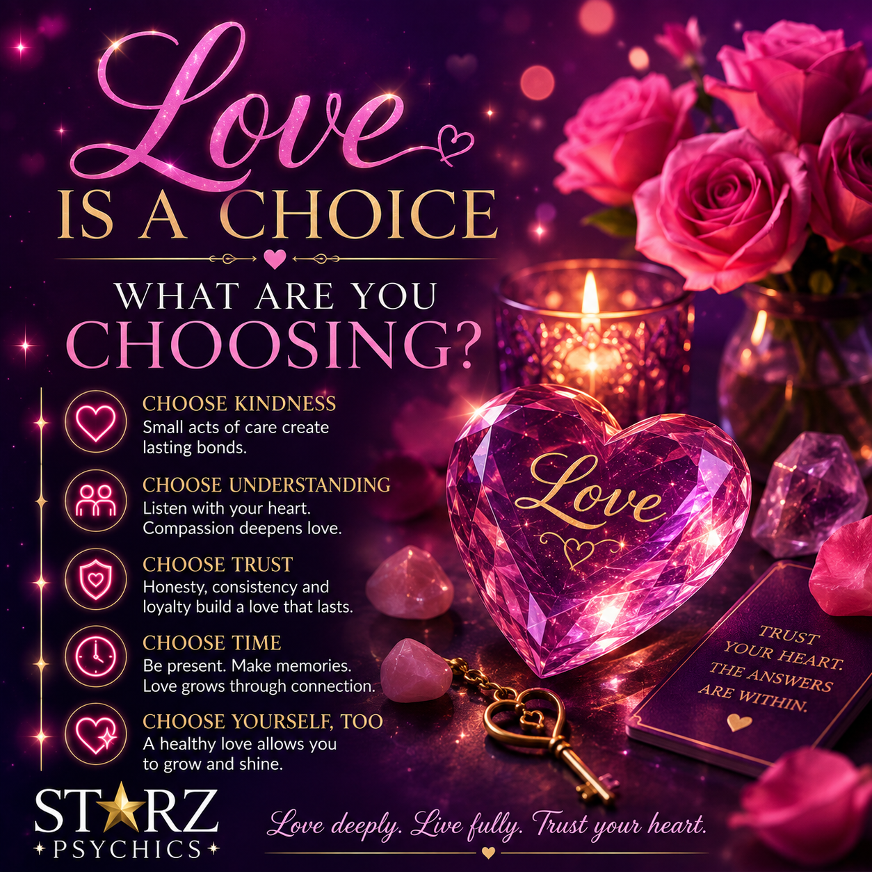 Love Is a Choice: What Are You Choosing? — Starz Psychics spiritual blog, psychic article