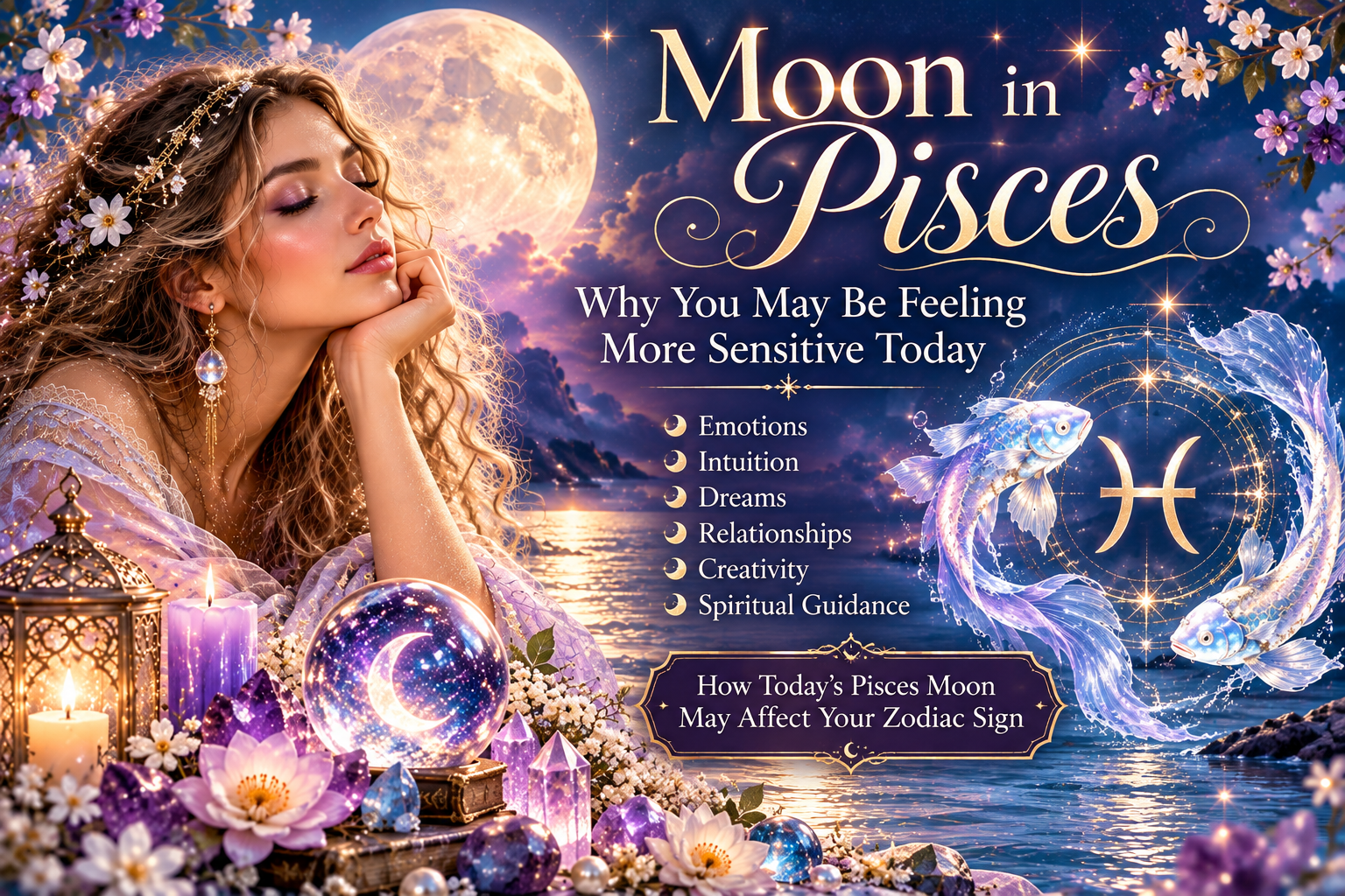 Moon in Pisces: Why You May Be Feeling More Sensitive Today — Starz Psychics spiritual blog, psychic article
