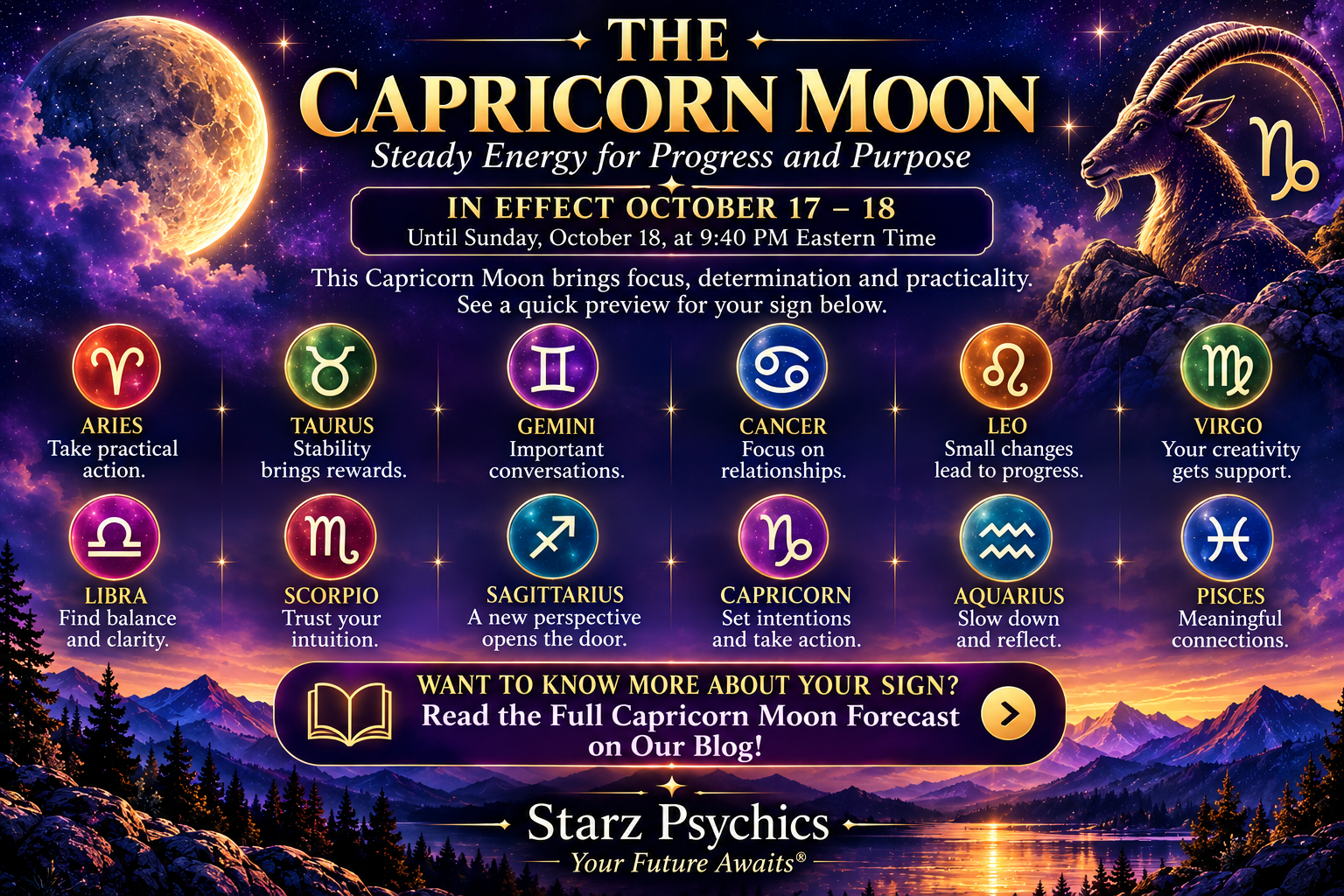 What Does the Capricorn Moon Represent? — Starz Psychics spiritual blog, psychic article