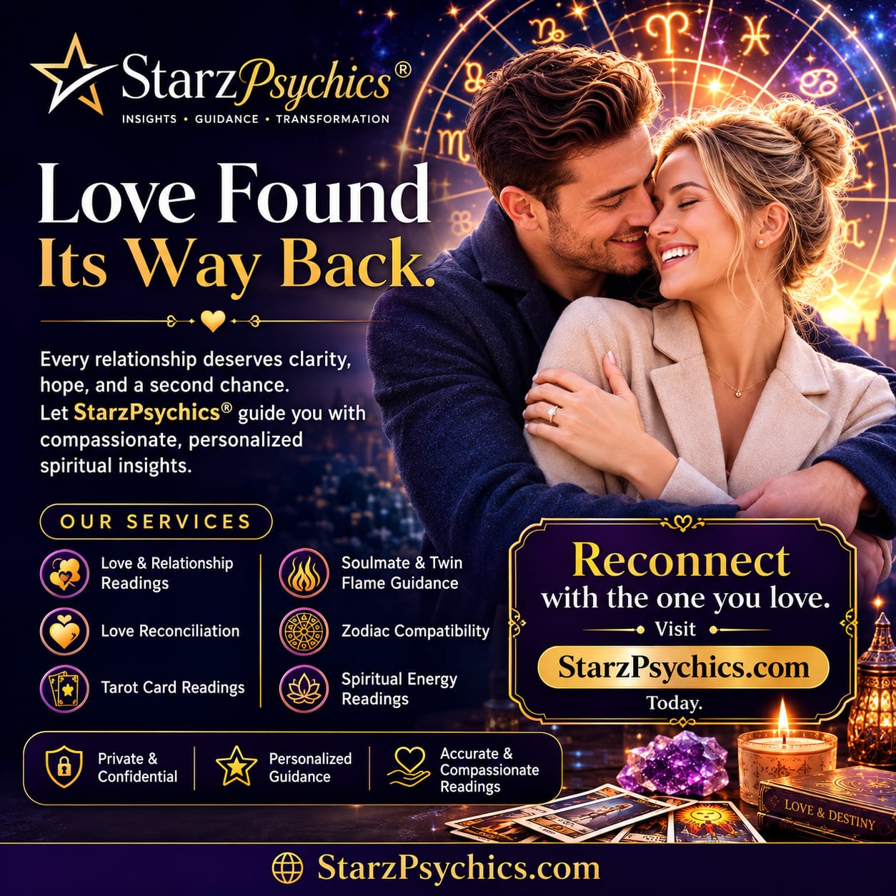 Love Found Its Way Back — Starz Psychics spiritual blog, psychic article