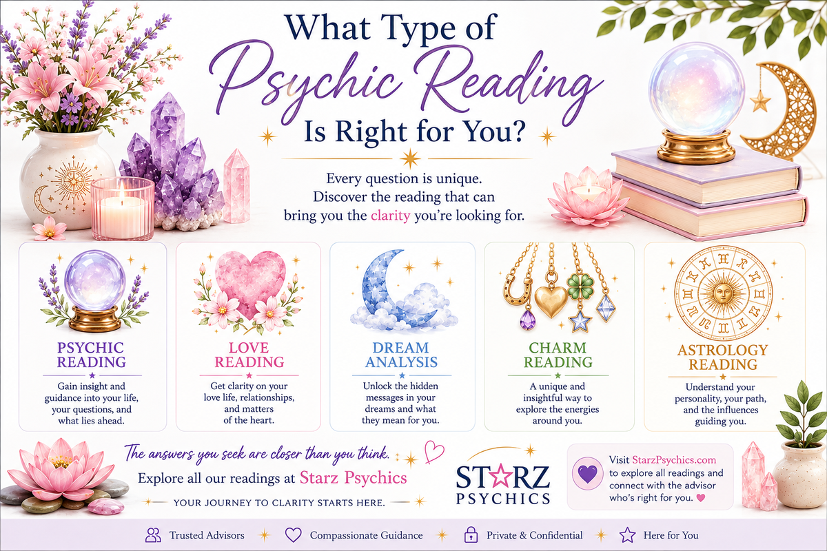 ✨ What Type of Psychic Reading Is Right for You? — Starz Psychics spiritual blog, psychic article