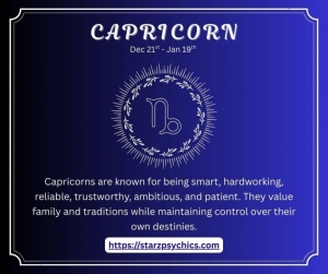 Capricorn Dec 21 to Jan 19
