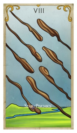 Tarot Card of the Day -  Eight of Wands