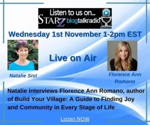 Natalie Talks Live with Author Florence Ann Romano   11-1-23
