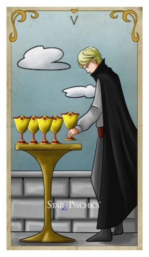 Tarot Card of the Day -  Five of Cups — Starz Psychics spiritual blog, psychic insights