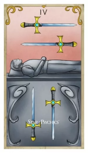 Tarot Card of the Day -  Four of Swords