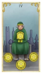 Tarot Card of the Day -  Four of Pentacles