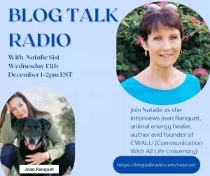 Blog Talk Radio - Natalie Talks with Animal Communicator Joan Ranquet 12/13/23