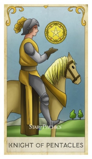 Tarot Card of the Day -  Knight of Pentacles — Starz Psychics spiritual blog, psychic insights