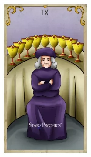 Tarot Card of the Day -  Nine of Cups