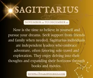 Sagittarius Nov 22 - Dec 21
