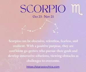 Zodiac Sign Scorpio Oct 23 - Nov 21