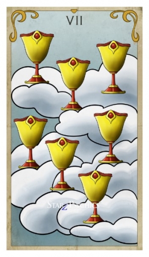 Tarot Card of the Day -  Seven of Cups — Starz Psychics spiritual blog, psychic insights
