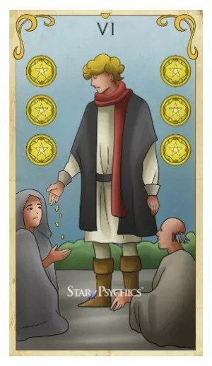 Tarot Card of the Day -  Six of Pentacles