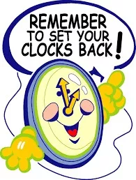 Reminder:  Set Your Clocks Back TONIGHT
