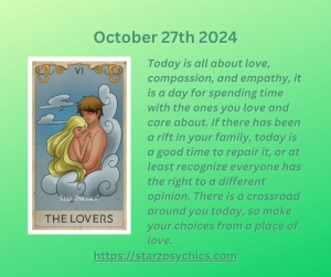 Tarot Card of the Day The Lovers — Starz Psychics spiritual blog, psychic insights