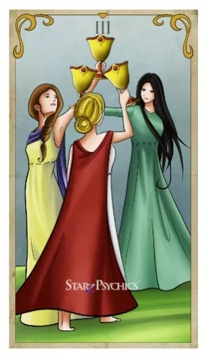 Tarot Card of the Day -  Three of Cups