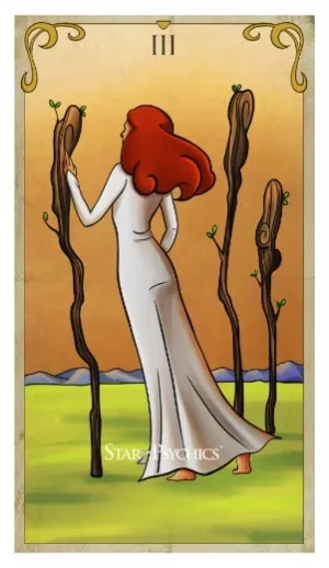 Tarot Card of the Day -  Three of Wands