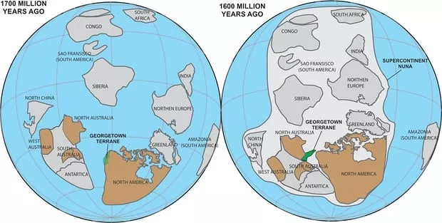 Northern Australia Was Once Smushed Up Against North America